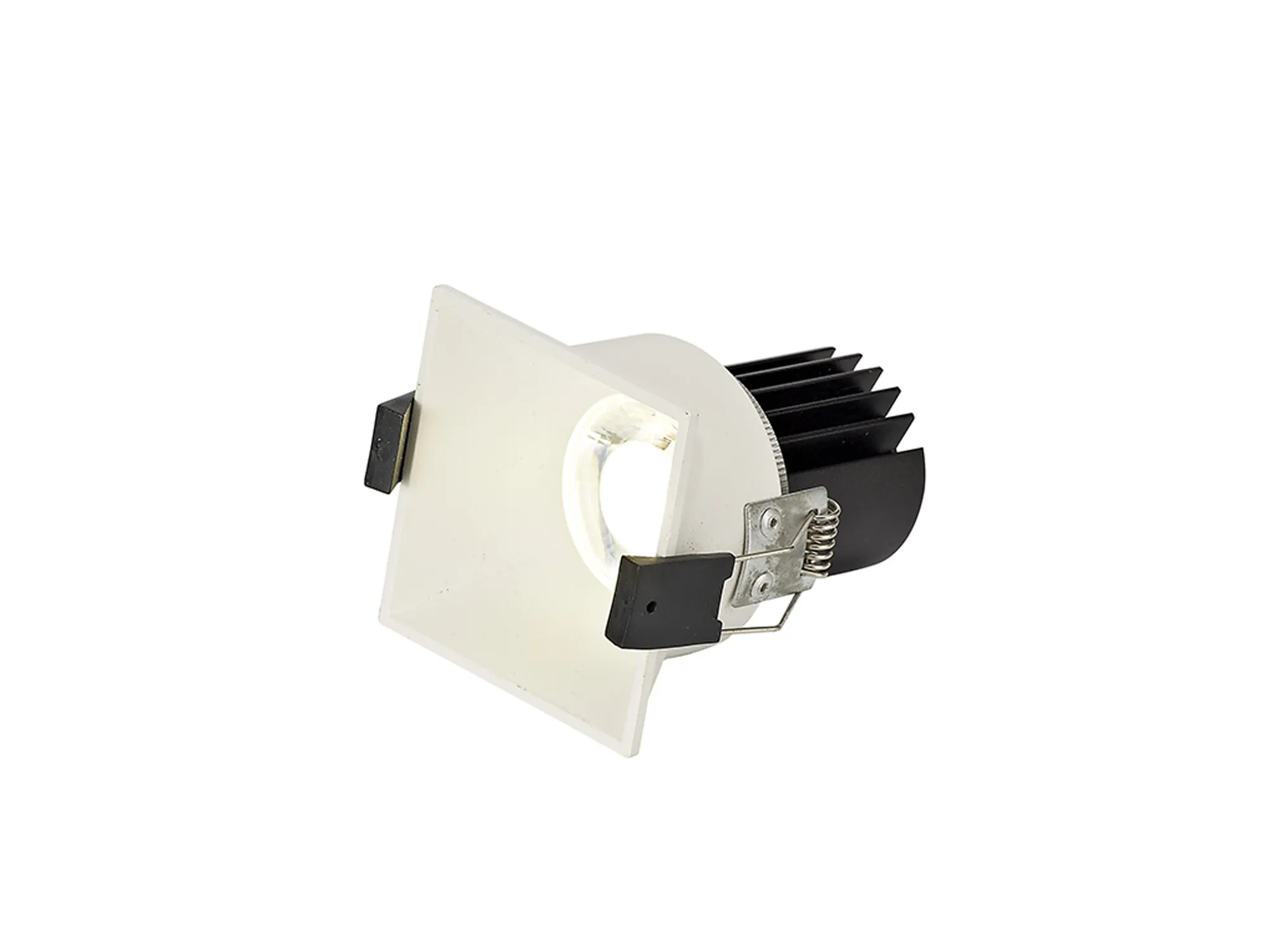 Biox 9 Tridonic Powered 9W 2700K 770lm 24° CRI>90 LED Engine White Square Fixed Recessed Spotlight, IP20